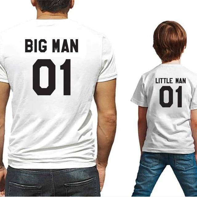 Big Man Little Man Father and Son Matching T-Shirts - Buy Confidently with Smart Sales Australia