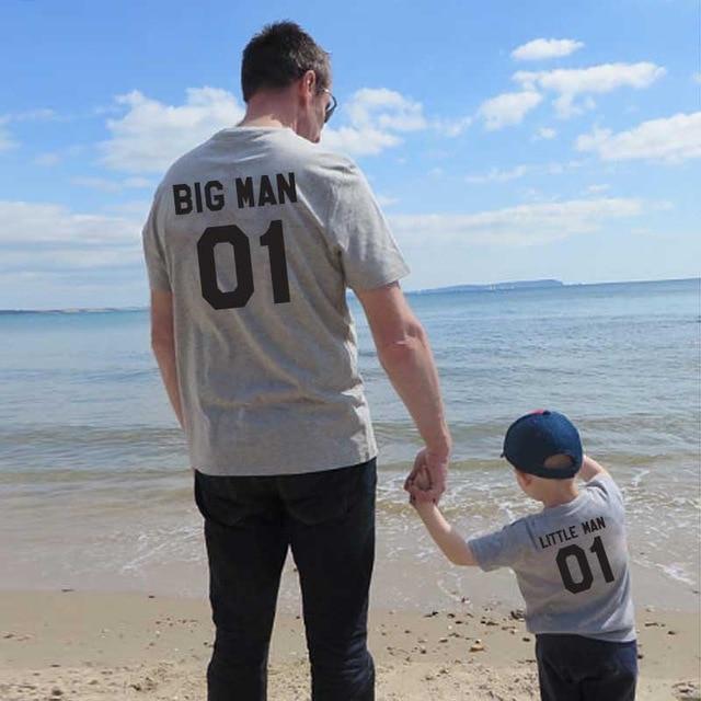 Big Man Little Man Father and Son Matching T-Shirts - Buy Confidently with Smart Sales Australia