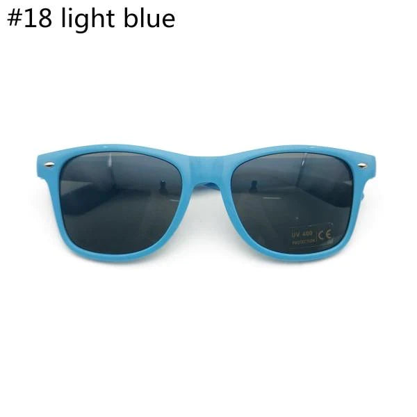 Bulk Customisable 48 Pack of Classic 80's Style Adult Sunglasses, UV400 Rated, with Spring Loaded Hinges, 20 Colours - Buy Confidently with Smart Sales Australia