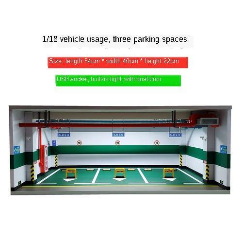 Car Toy Underground Parking Lot Simulation Box with Built-in Light and Dust Door - Buy Confidently with Smart Sales Australia