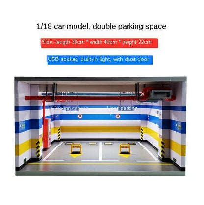 Car Toy Underground Parking Lot Simulation Box with Built-in Light and Dust Door - Buy Confidently with Smart Sales Australia