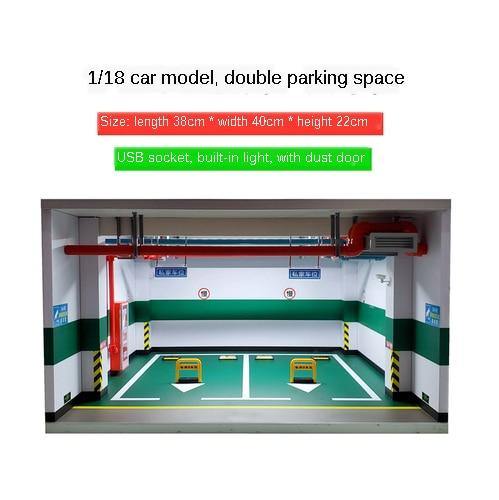 Car Toy Underground Parking Lot Simulation Box with Built-in Light and Dust Door - Buy Confidently with Smart Sales Australia