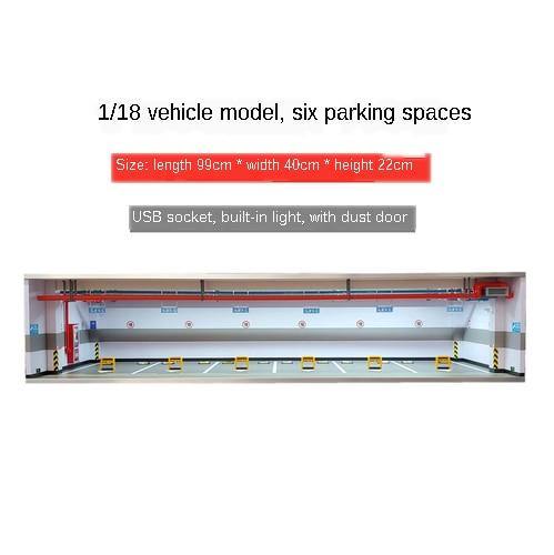 Car Toy Underground Parking Lot Simulation Box with Built-in Light and Dust Door - Buy Confidently with Smart Sales Australia