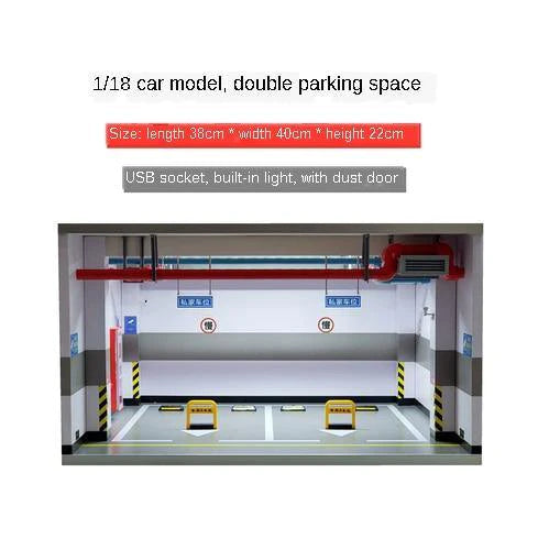 Car Toy Underground Parking Lot Simulation Box with Built-in Light and Dust Door - Buy Confidently with Smart Sales Australia