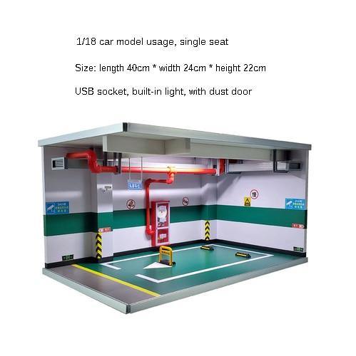 Car Toy Underground Parking Lot Simulation Box with Built-in Light and Dust Door - Buy Confidently with Smart Sales Australia