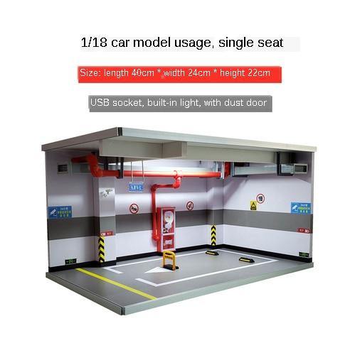 Car Toy Underground Parking Lot Simulation Box with Built-in Light and Dust Door - Buy Confidently with Smart Sales Australia