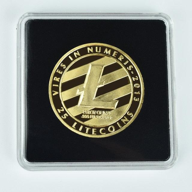 Commemorative Metallic Bitcoin Collection Coin Keychain and Banknote for Gifts and Souvenirs - Buy Confidently with Smart Sales Australia