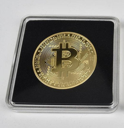 Commemorative Metallic Bitcoin Collection Coin Keychain and Banknote for Gifts and Souvenirs - Buy Confidently with Smart Sales Australia