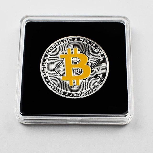 Commemorative Metallic Bitcoin Collection Coin Keychain and Banknote for Gifts and Souvenirs - Buy Confidently with Smart Sales Australia