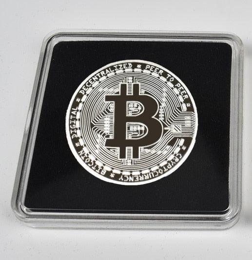 Commemorative Metallic Bitcoin Collection Coin Keychain and Banknote for Gifts and Souvenirs - Buy Confidently with Smart Sales Australia