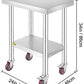 Commercial Stainless Steel Tables with Caster Wheels - 7 Sizes - Buy Confidently with Smart Sales Australia