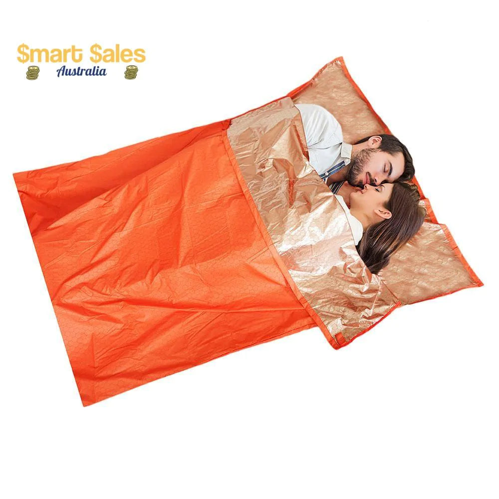 Compact Outdoor Emergency Bivvy Sleeping Bag - 1-2 Person - Buy Confidently with Smart Sales Australia