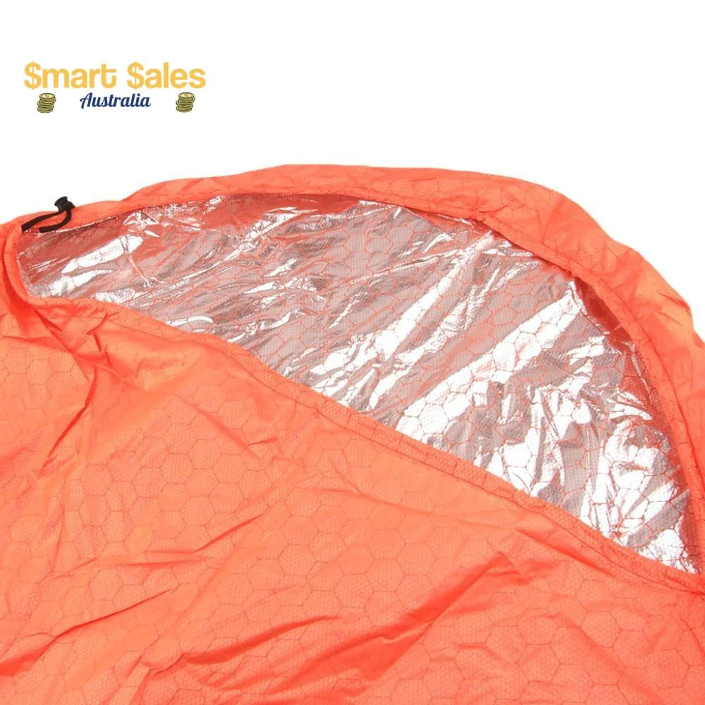 Compact Outdoor Emergency Bivvy Sleeping Bag - 1-2 Person - Buy Confidently with Smart Sales Australia