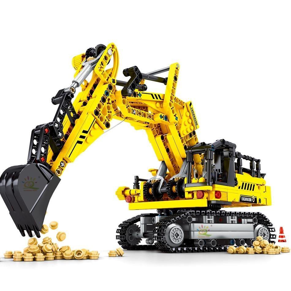 Crawler Excavator Small Building Blocks Self-Locking Bricks Toy For Kids - Buy Confidently with Smart Sales Australia