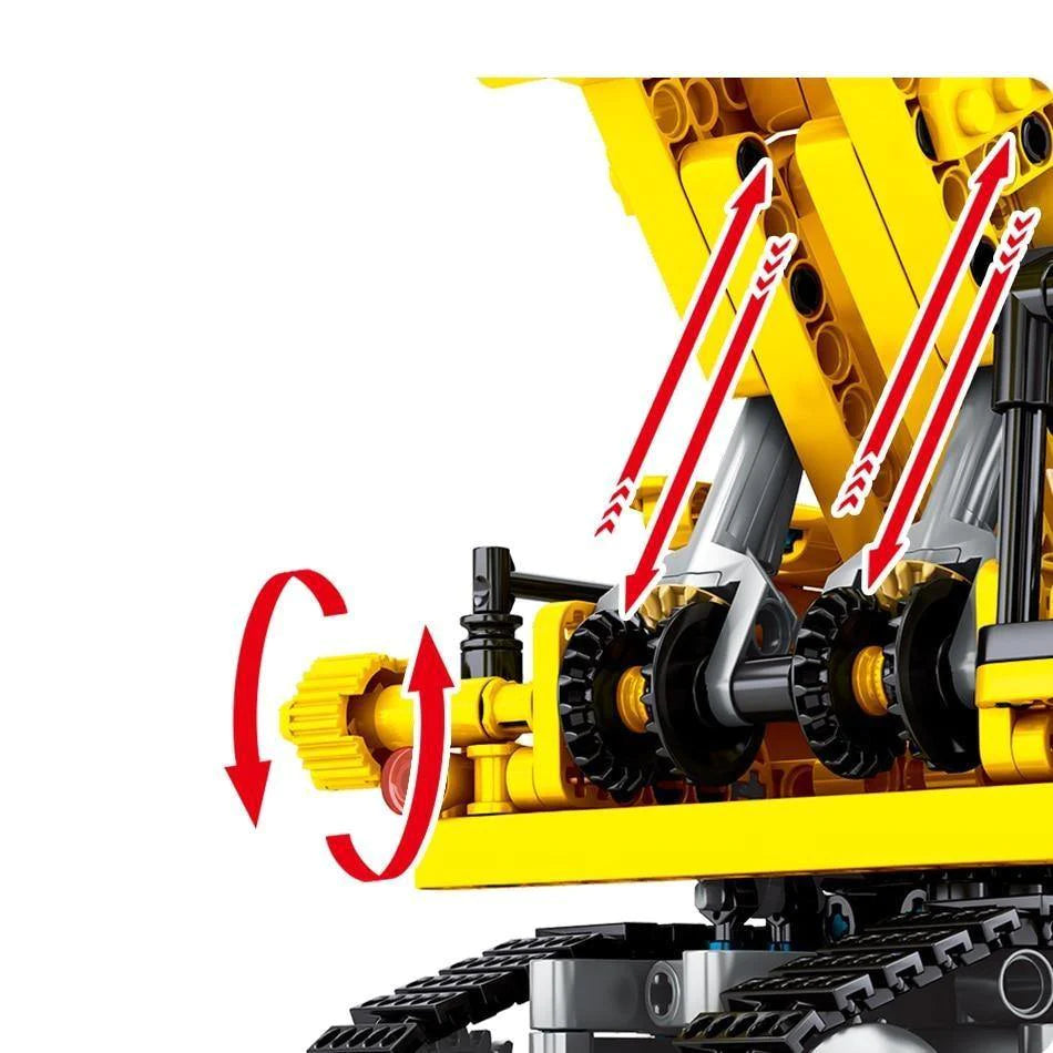 Crawler Excavator Small Building Blocks Self-Locking Bricks Toy For Kids - Buy Confidently with Smart Sales Australia