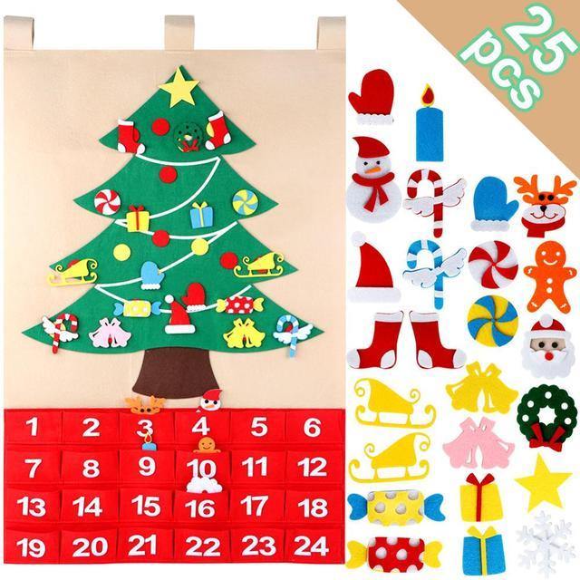 DIY Craft Felt Christmas Tree Presents for Kids and Home Ornament - Buy Confidently with Smart Sales Australia