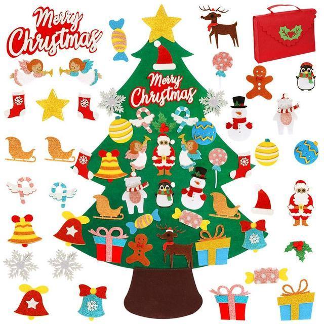 DIY Craft Felt Christmas Tree Presents for Kids and Home Ornament - Buy Confidently with Smart Sales Australia