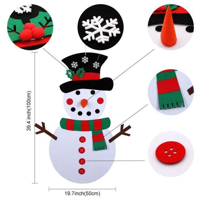 DIY Craft Felt Christmas Tree Presents for Kids and Home Ornament - Buy Confidently with Smart Sales Australia