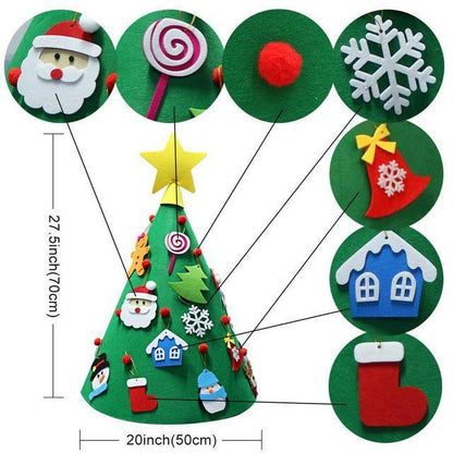 DIY Craft Felt Christmas Tree Presents for Kids and Home Ornament - Buy Confidently with Smart Sales Australia