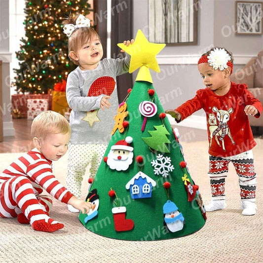 DIY Synthetic Felt Christmas Tree Toy for Kids and Home Decor - Buy Confidently with Smart Sales Australia