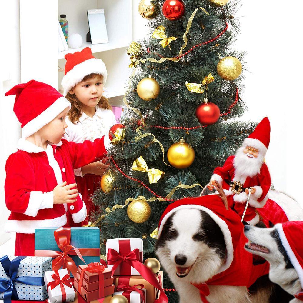 Dog Christmas Costume with Ride-On Santa Claus - Buy Confidently with Smart Sales Australia