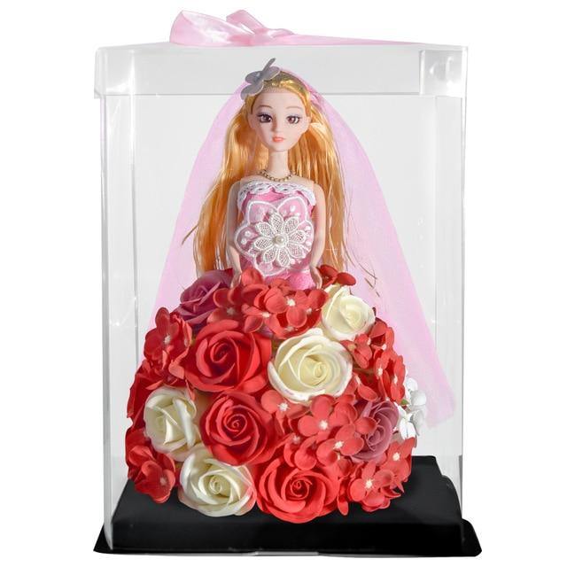 Doll Soap Artificial Rose With LED Light Gift For Girls - Buy Confidently with Smart Sales Australia