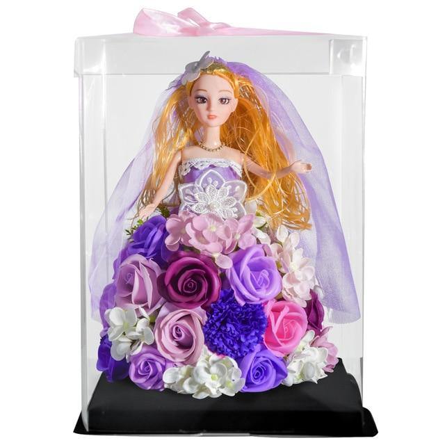 Doll Soap Artificial Rose With LED Light Gift For Girls - Buy Confidently with Smart Sales Australia