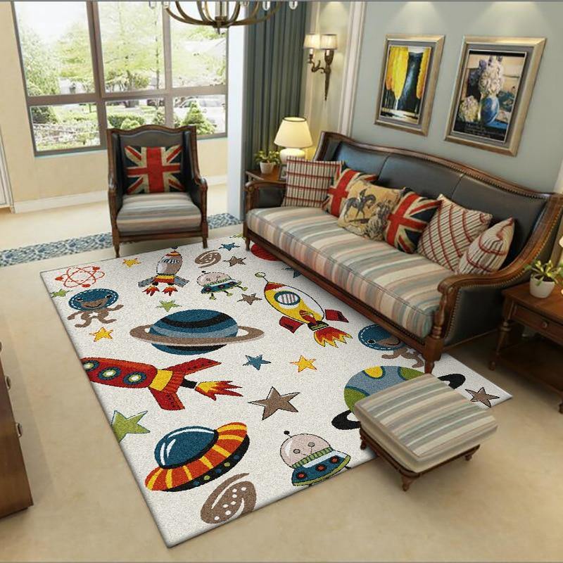 Educational European Style Planet Pattern Carpets - Buy Confidently with Smart Sales Australia