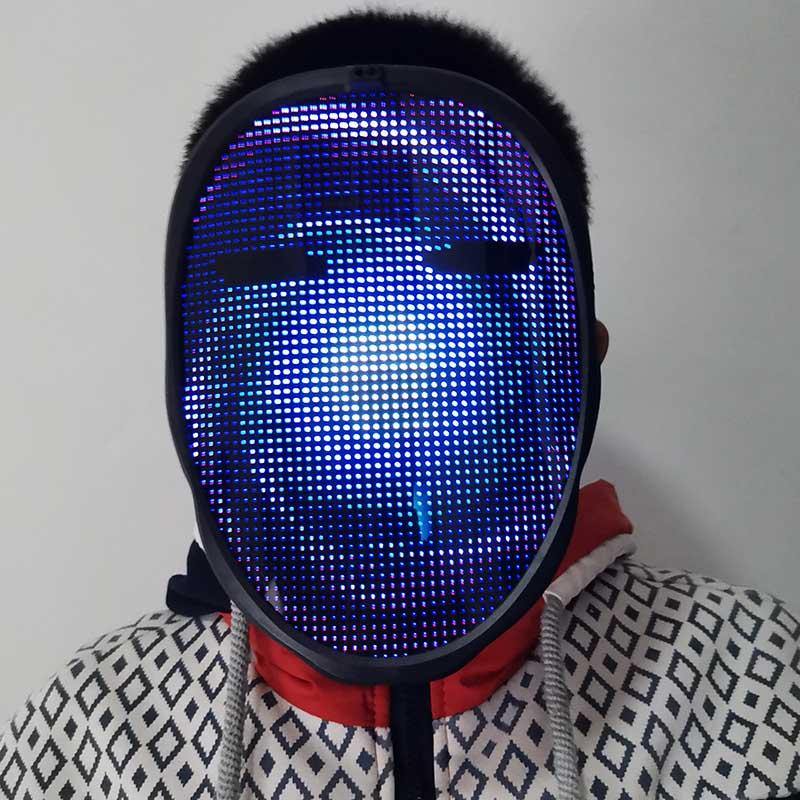 Face-Changing Bluetooth Headwear Costume for Parties with LED Screen - Buy Confidently with Smart Sales Australia