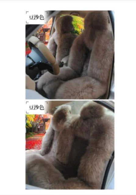 Faux Fur Front Car Seat Covers for Car Upgrades and Accessories - Buy Confidently with Smart Sales Australia