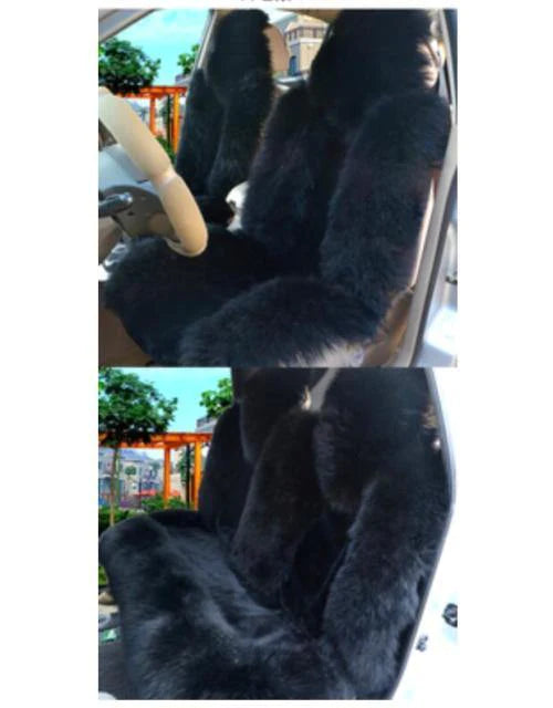 Faux Fur Front Car Seat Covers for Car Upgrades and Accessories - Buy Confidently with Smart Sales Australia