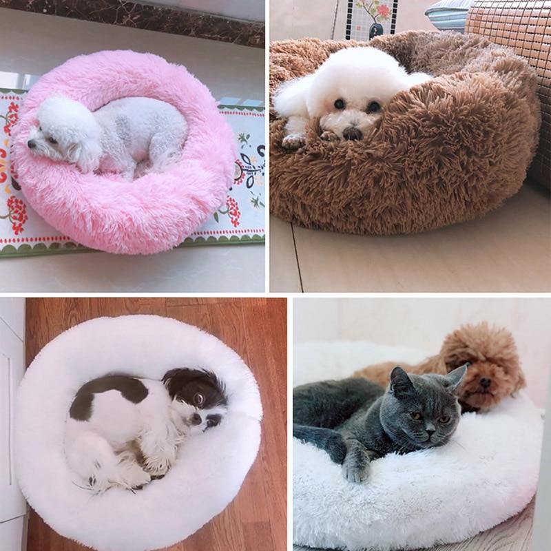 Fluffy Round Cushion Bed For Pets - Buy Confidently with Smart Sales Australia