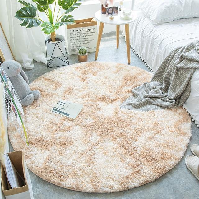 Fluffy Round Long Plush Rug Carpets - Buy Confidently with Smart Sales Australia