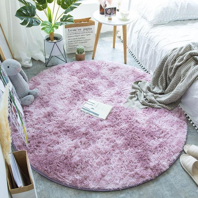 Fluffy Round Long Plush Rug Carpets - Buy Confidently with Smart Sales Australia