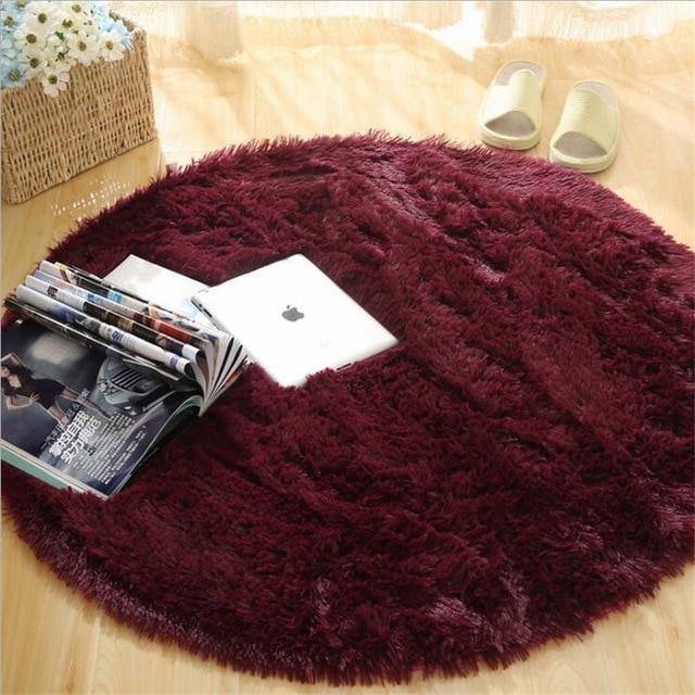 Fluffy Round Long Plush Rug Carpets - Buy Confidently with Smart Sales Australia