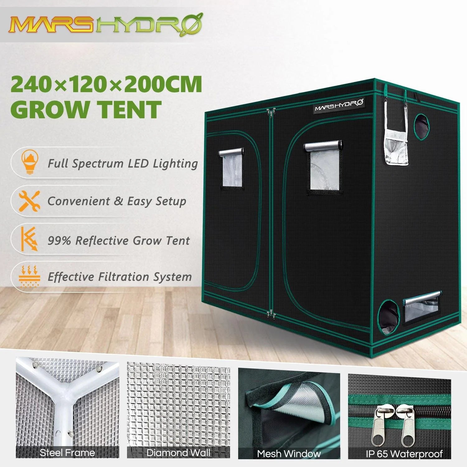 Full LED Indoor Growing System Tent For Hydroponic Gardening - Buy Confidently with Smart Sales Australia