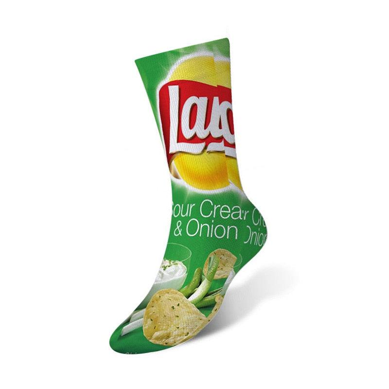 Funny Printed Womens Socks, Various Fun Tasty Designs, One Size - Buy Confidently with Smart Sales Australia