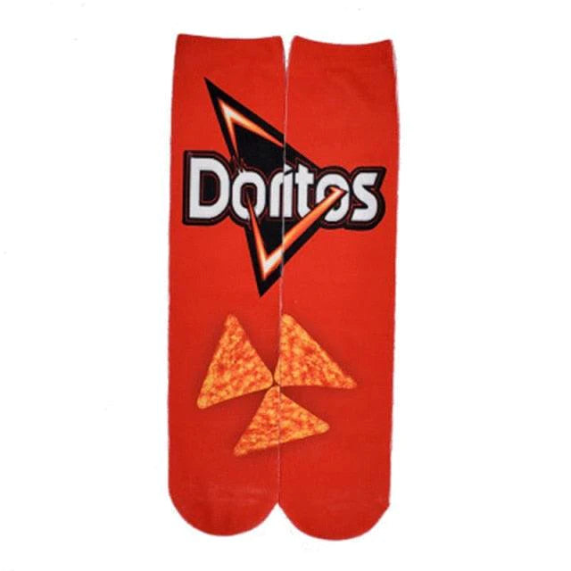 Funny Printed Womens Socks, Various Fun Tasty Designs, One Size - Buy Confidently with Smart Sales Australia