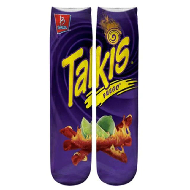 Funny Printed Womens Socks, Various Fun Tasty Designs, One Size - Buy Confidently with Smart Sales Australia