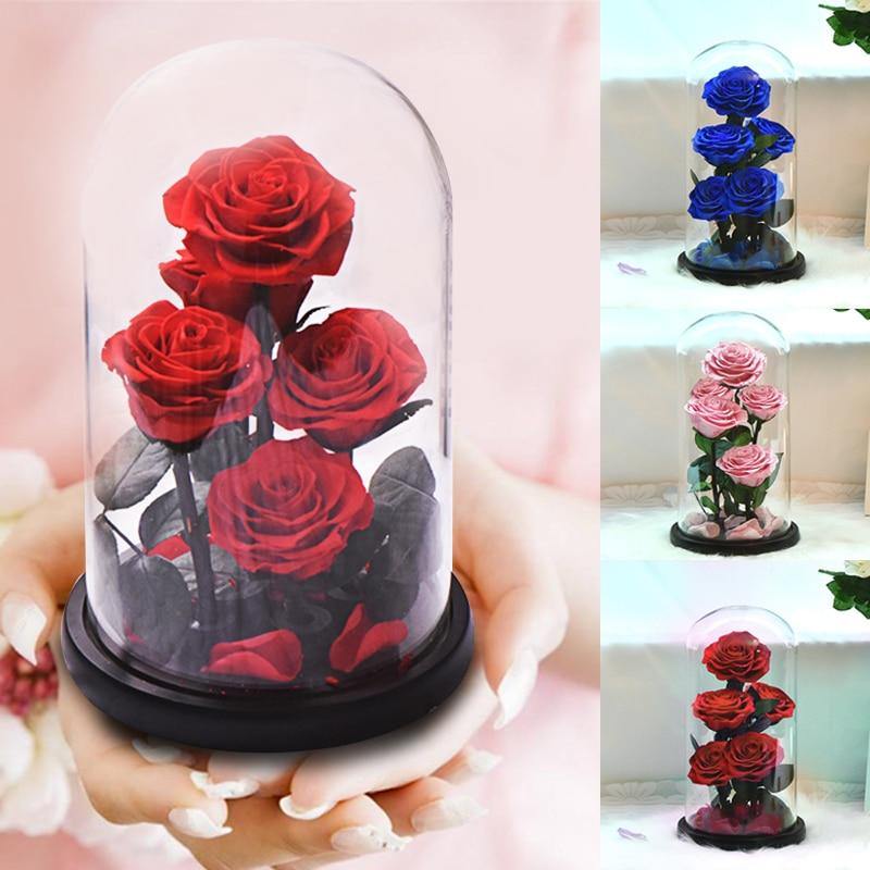 Handmade Resin Everlasting Flower in Glass Gift For Your Wife and Girlfriend - Buy Confidently with Smart Sales Australia