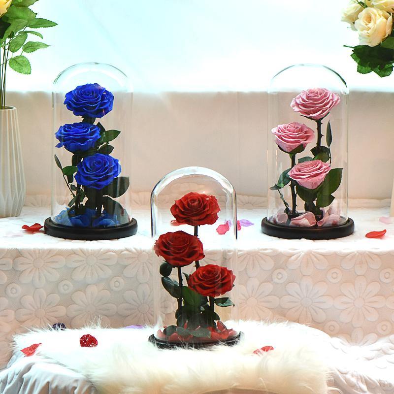 Handmade Resin Everlasting Flower in Glass Gift For Your Wife and Girlfriend - Buy Confidently with Smart Sales Australia