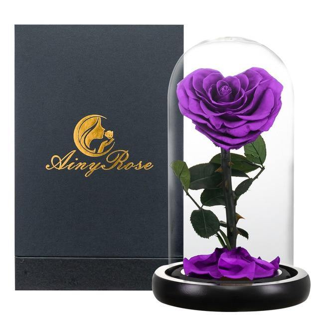 Handmade Resin Everlasting Flower in Glass Gift For Your Wife and Girlfriend - Buy Confidently with Smart Sales Australia