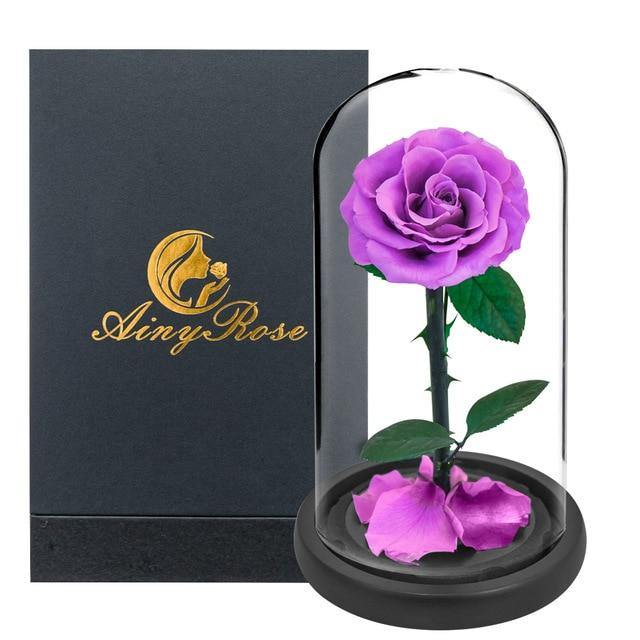 Handmade Resin Everlasting Flower in Glass Gift For Your Wife and Girlfriend - Buy Confidently with Smart Sales Australia