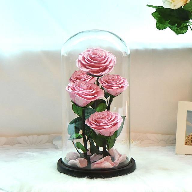 Handmade Resin Everlasting Flower in Glass Gift For Your Wife and Girlfriend - Buy Confidently with Smart Sales Australia