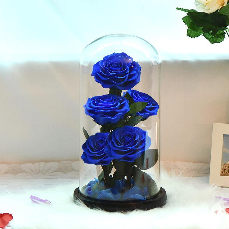 Handmade Resin Everlasting Flower in Glass Gift For Your Wife and Girlfriend - Buy Confidently with Smart Sales Australia