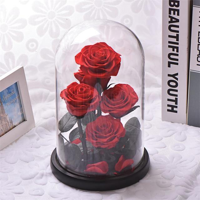 Handmade Resin Everlasting Flower in Glass Gift For Your Wife and Girlfriend - Buy Confidently with Smart Sales Australia