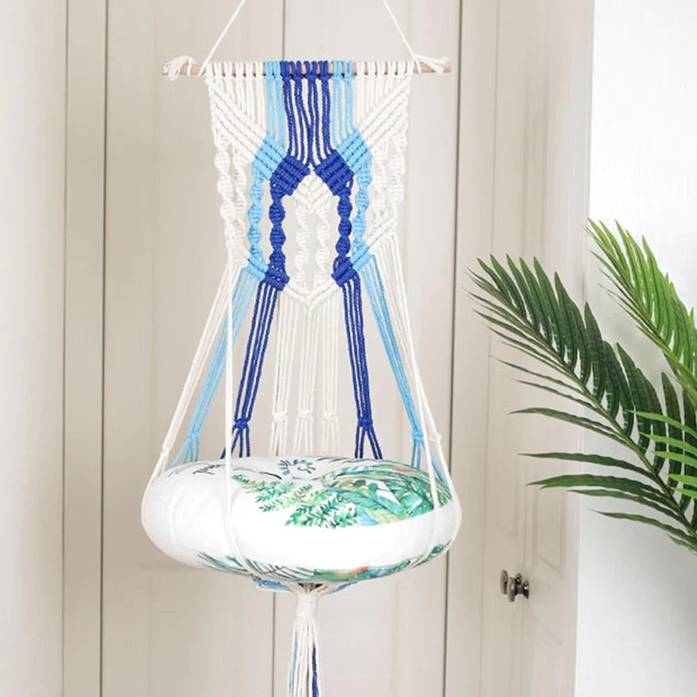 Hanging Soft Hand-Woven Cotton Swing for Pets - Buy Confidently with Smart Sales Australia