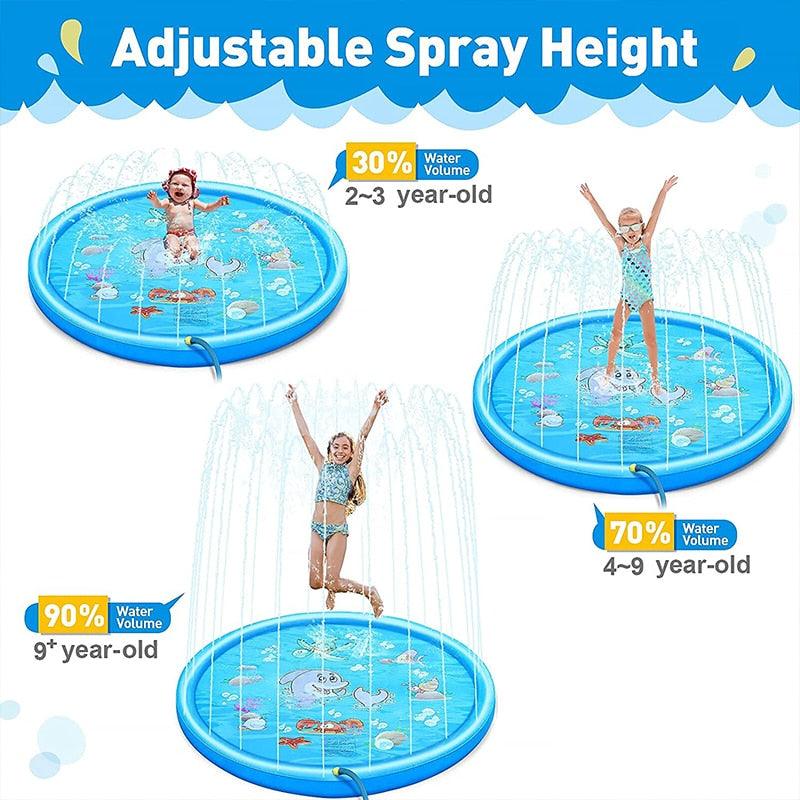 Inflatable Water Sprinkler Toy Mat for Kids 100cm & 170cm Diameter - Buy Confidently with Smart Sales Australia