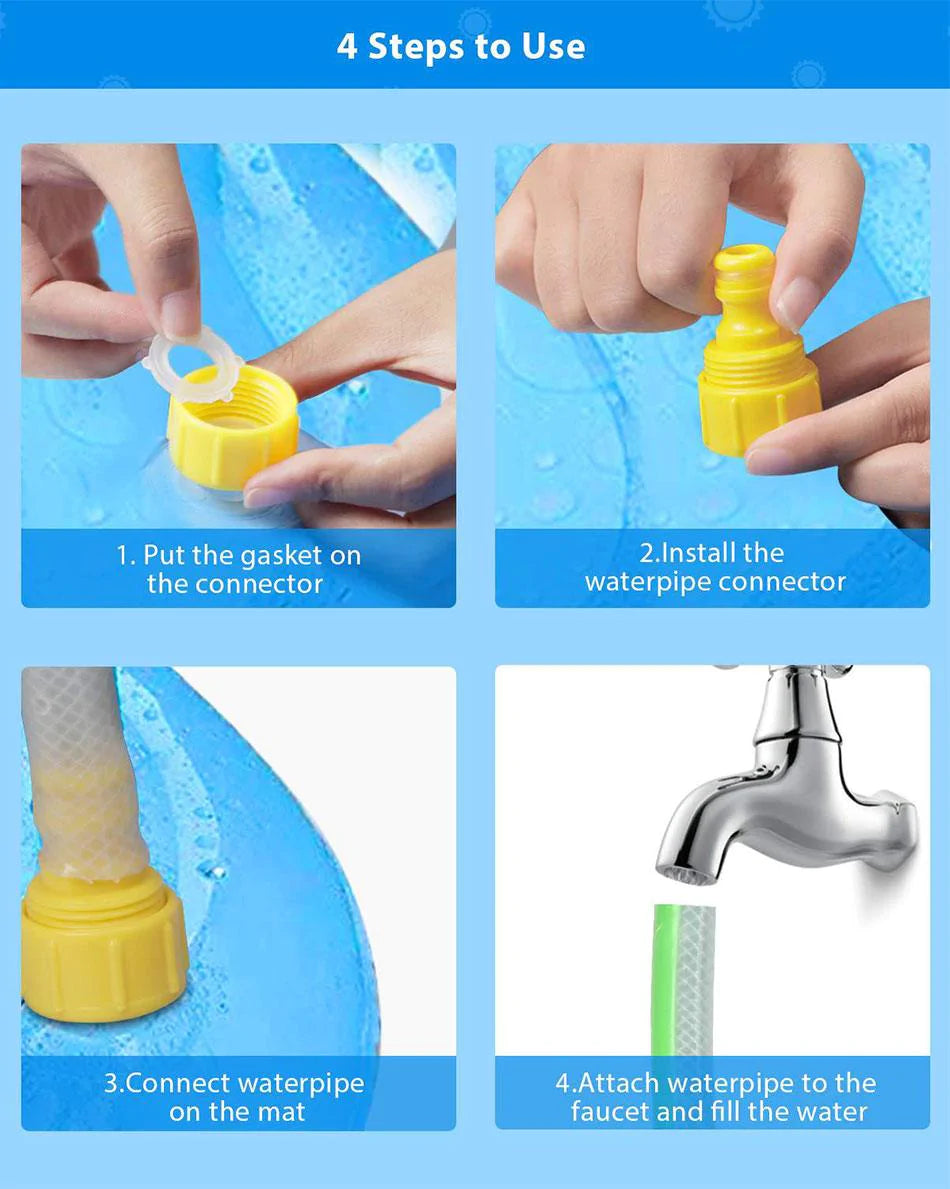 Inflatable Water Sprinkler Toy Mat for Kids 100cm & 170cm Diameter - Buy Confidently with Smart Sales Australia