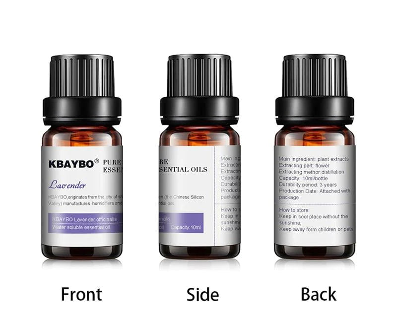 KBAYBO Water Soluble Essential Oil 6 and 12 Pack For Aromatherapy Diffusers and Humidifiers, 10ml each - Buy Confidently with Smart Sales Australia